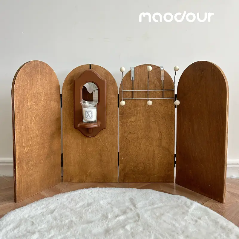 Vintage Wooden Pet Screen Divider